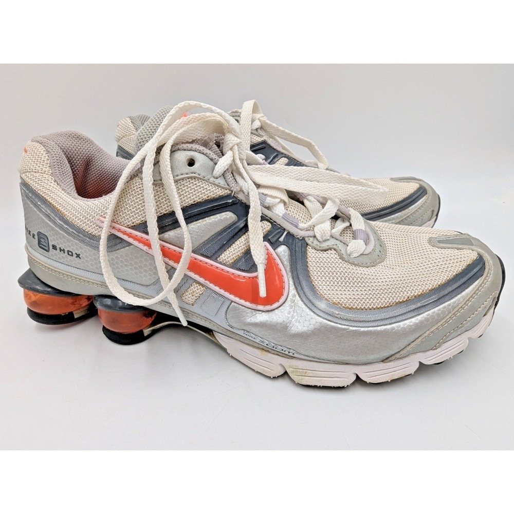 VTG Nike Shox Experience + 2 Women's Size 9.5 Silver 343595-181 Running Shoes
